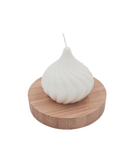 Sojowa świeczka zapachowa 7cm 124,4g Beza Drzewo Sandałowe