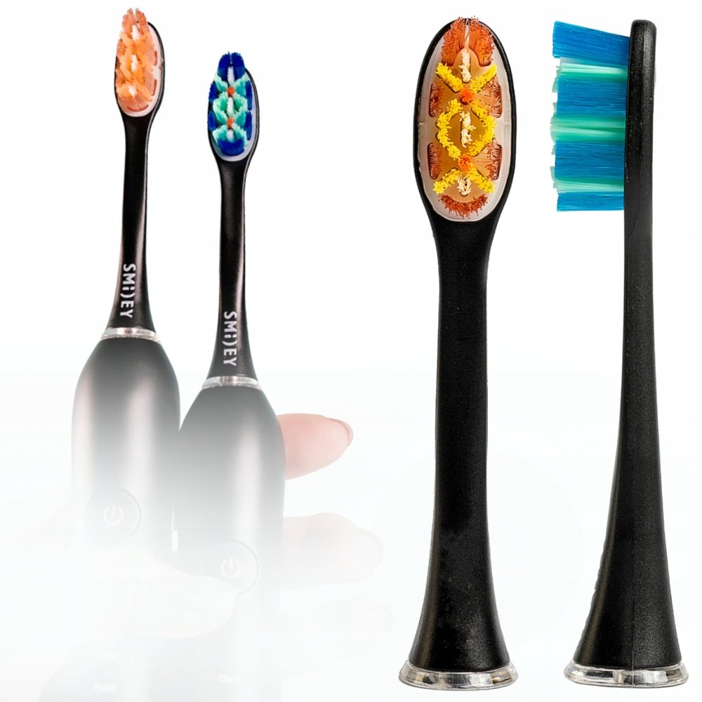 Końcówki do Szczoteczki Sonicznej Smiley Pro White 2 Sztuki