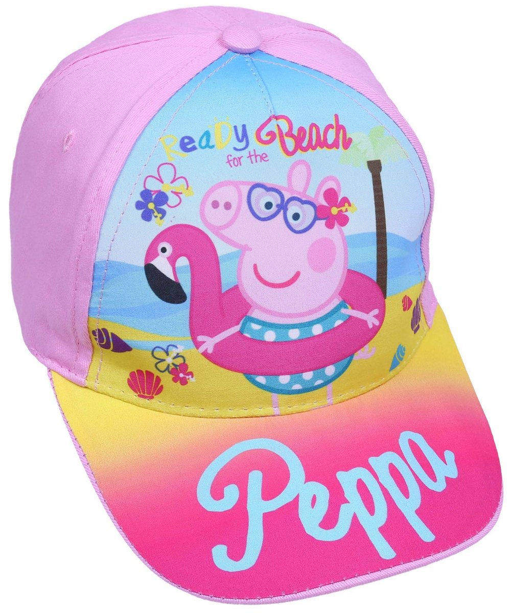 Jasnoróżowa czapka z daszkiem Świnka Peppa 54 cm