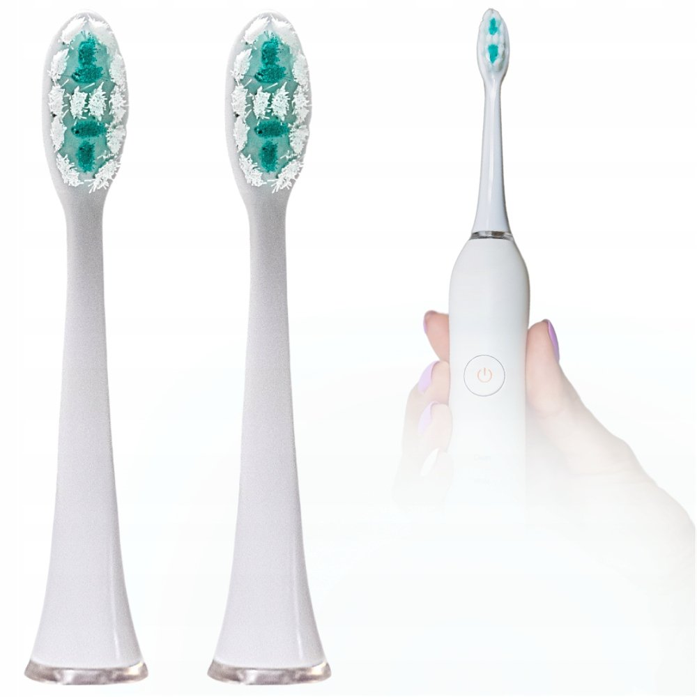 Końcówki do Szczoteczki Sonicznej Smiley Pro White Daily Clean 2 szt białe