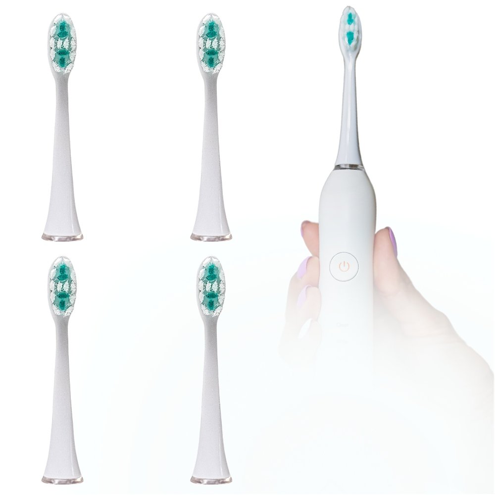 Końcówki do Szczoteczki Sonicznej Smiley Pro White Daily Clean 4 Sztuki