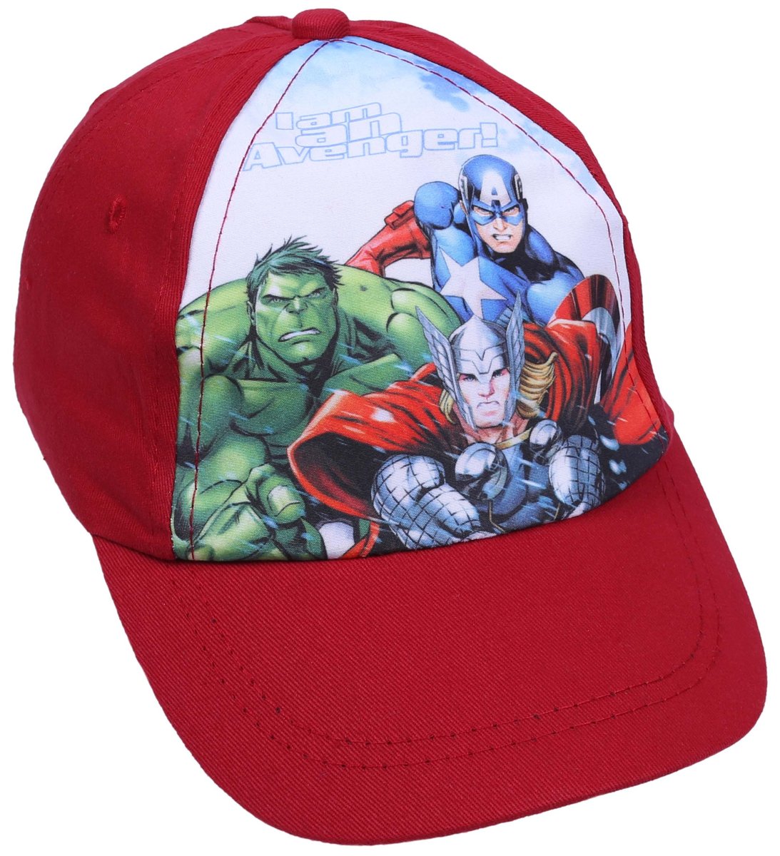 Czerwona czapka z daszkiem Avengers Marvel M