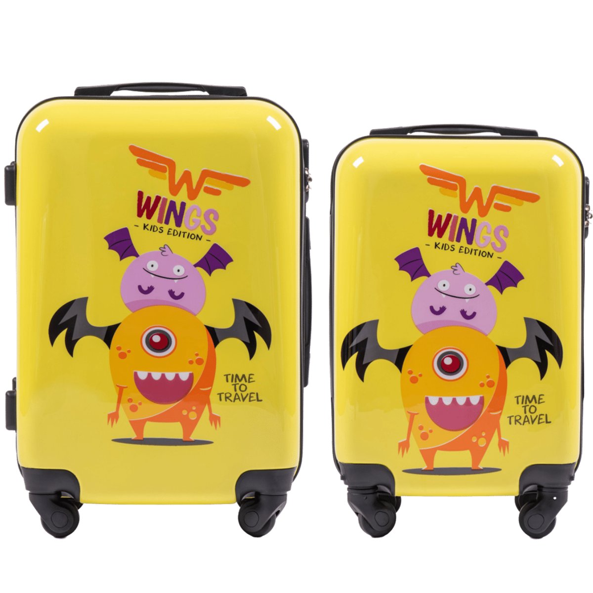 WINGS KIDS ZESTAW 2 WALIZEK JAY MONSTER S+XS