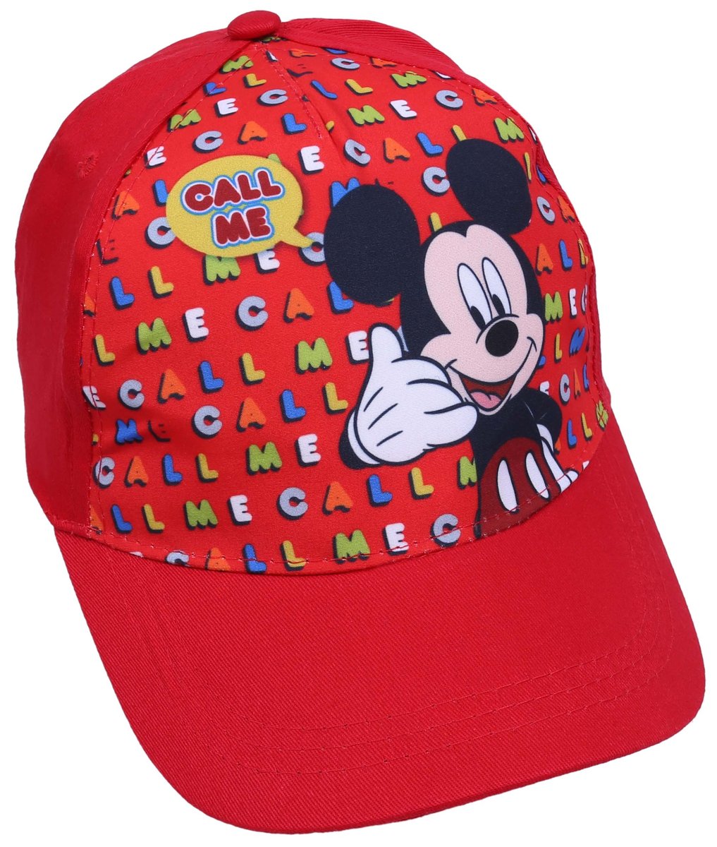 Czerwona czapka z daszkiem Myszka Mickey Disney 52 cm
