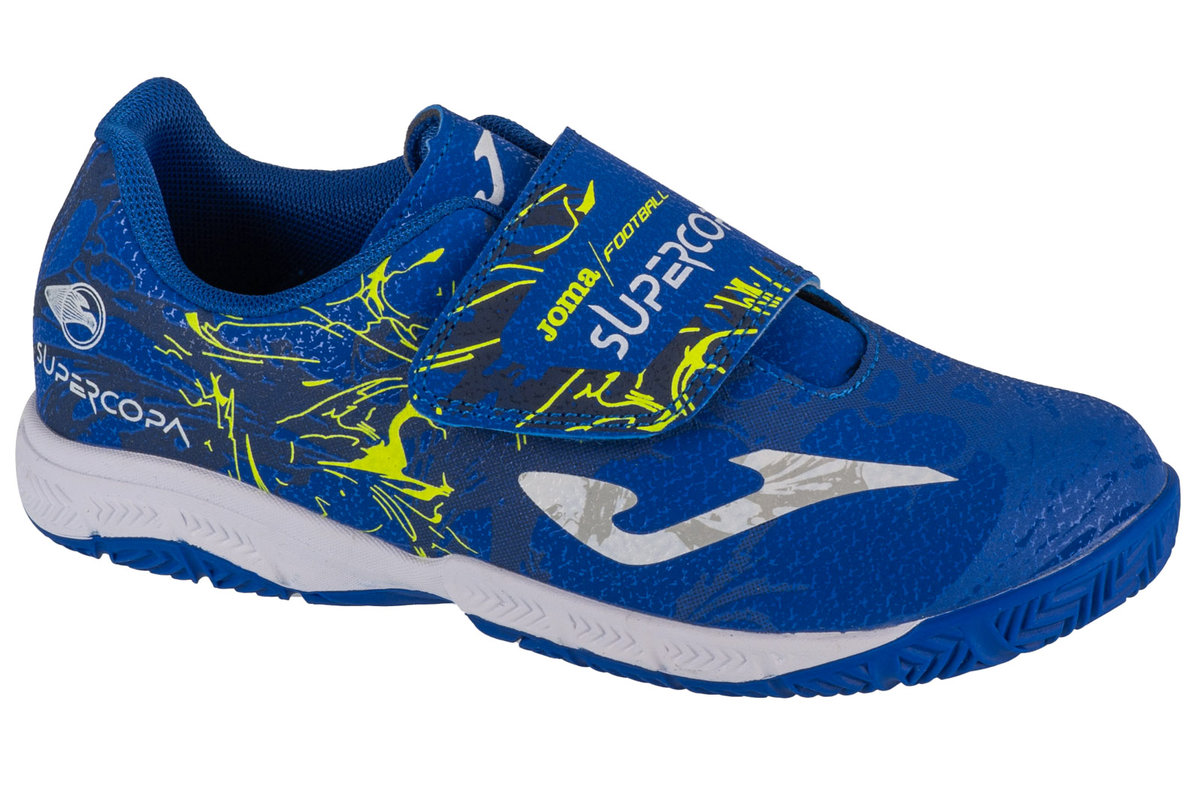 Joma Super Copa Jr 2404 IN SCJW2404INV, dla chłopca, buty halowe - halówki, Niebieski