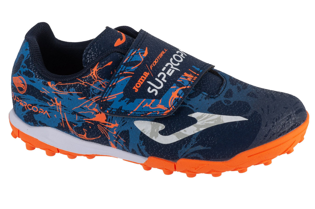Joma Super Copa Jr 2403 TF SCJW2403TFV, dla chłopca, buty piłkarskie - turfy, Granatowy