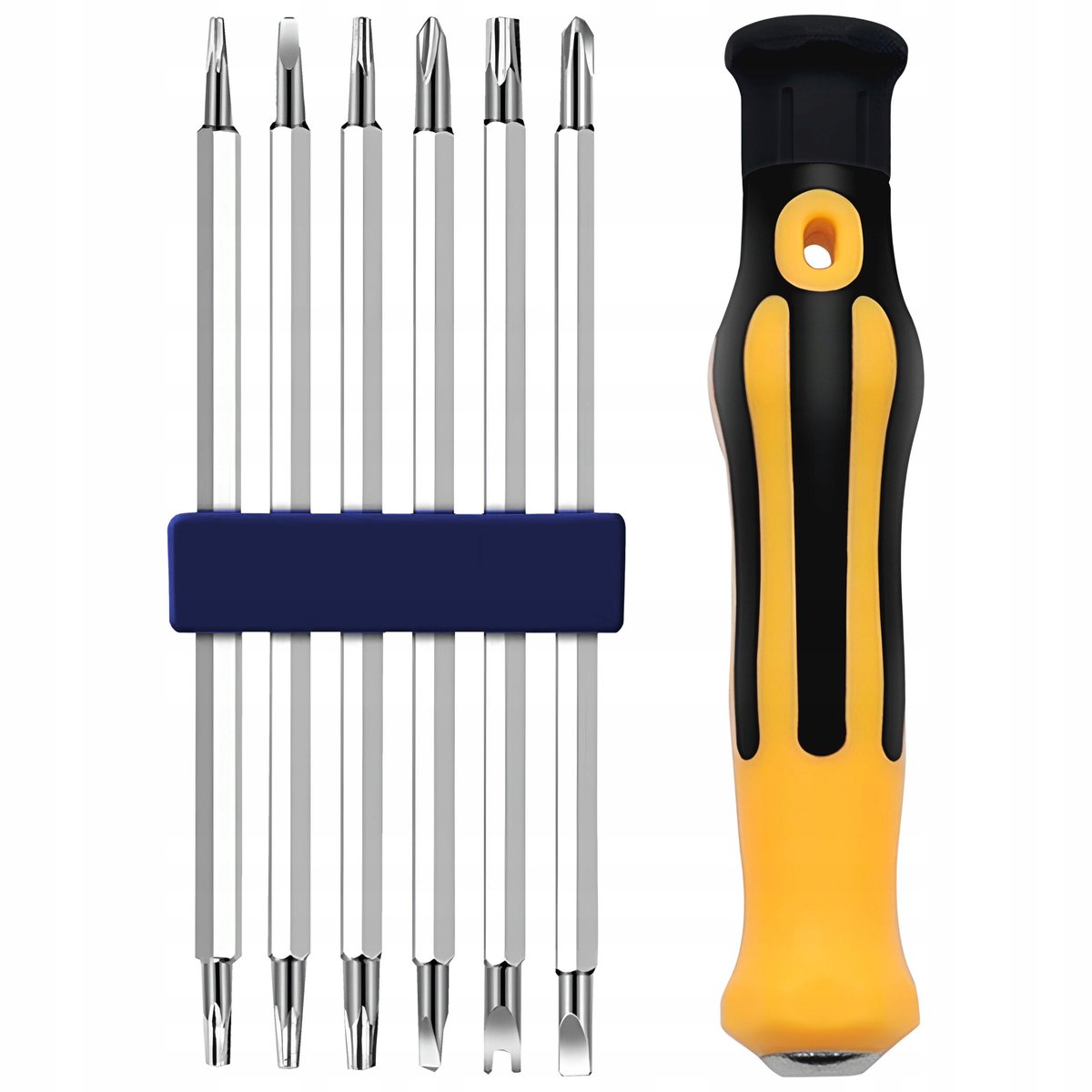 ZESTAW ŚRUBOKRĘTÓW 12 szt + RĘKOJEŚĆ BITY TORX PŁASKIE KRZYŻAKOWE VERGIONIC