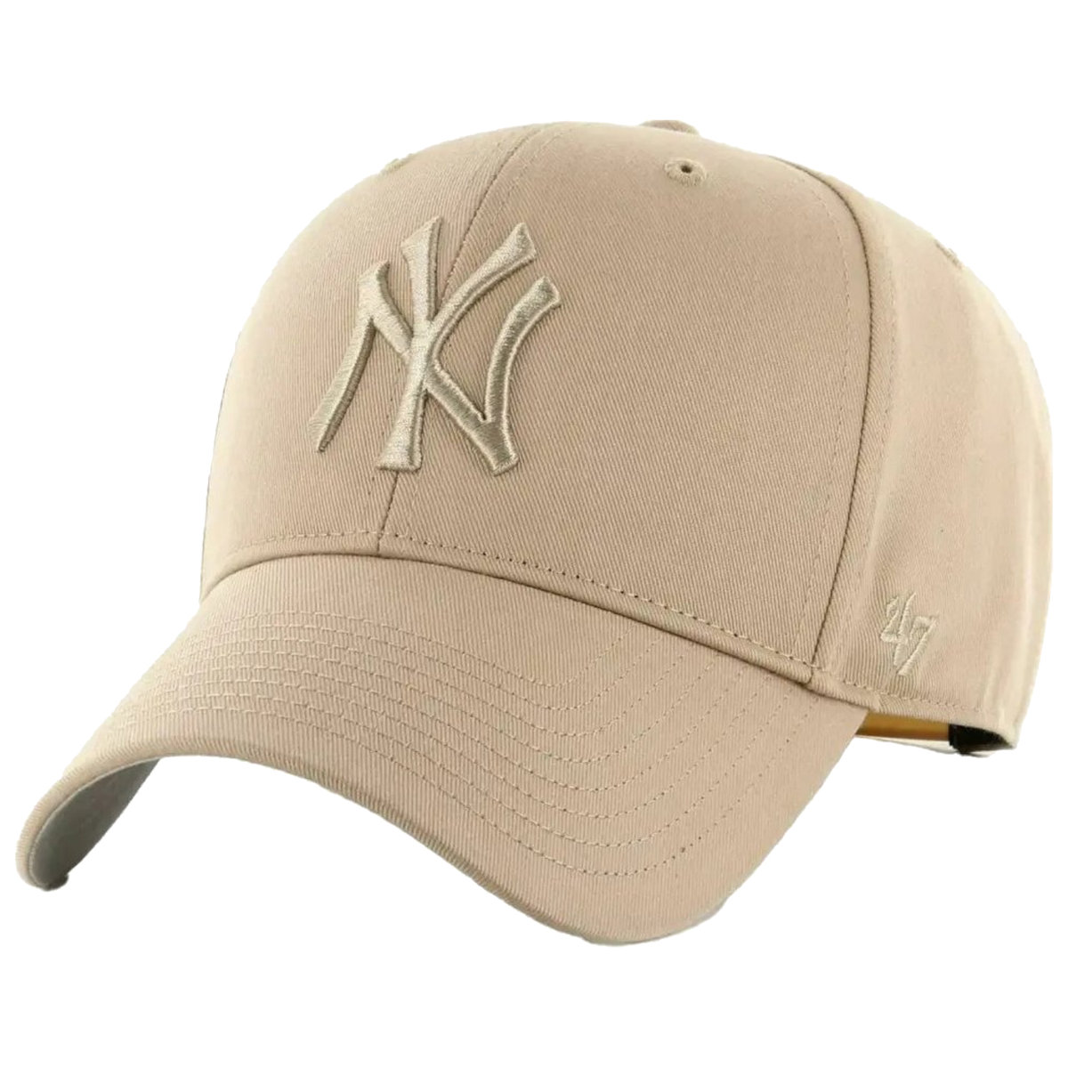 47 Brand MLB New York Yankees Kids Cap B-RAC17CTP-KHA, chlopiec/dziewczynka, Czapka z daszkiem, Beżowy