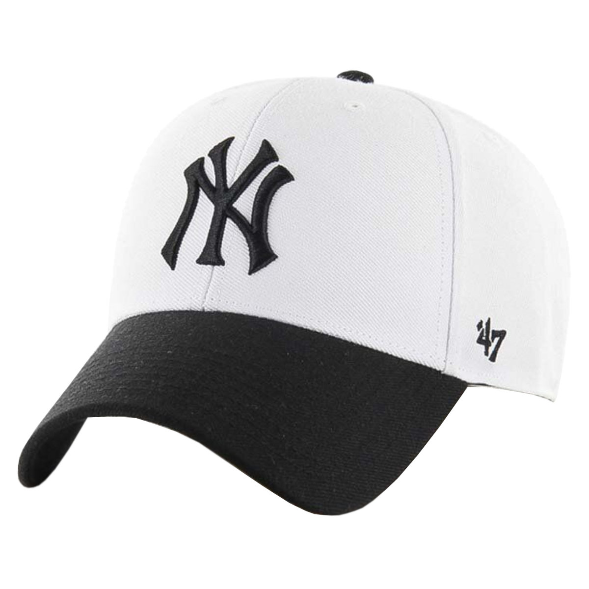 47 Brand New York Yankees MLB Cap B-SUMTT17WBP-WH, Mężczyzna, Czapka z daszkiem, Biały