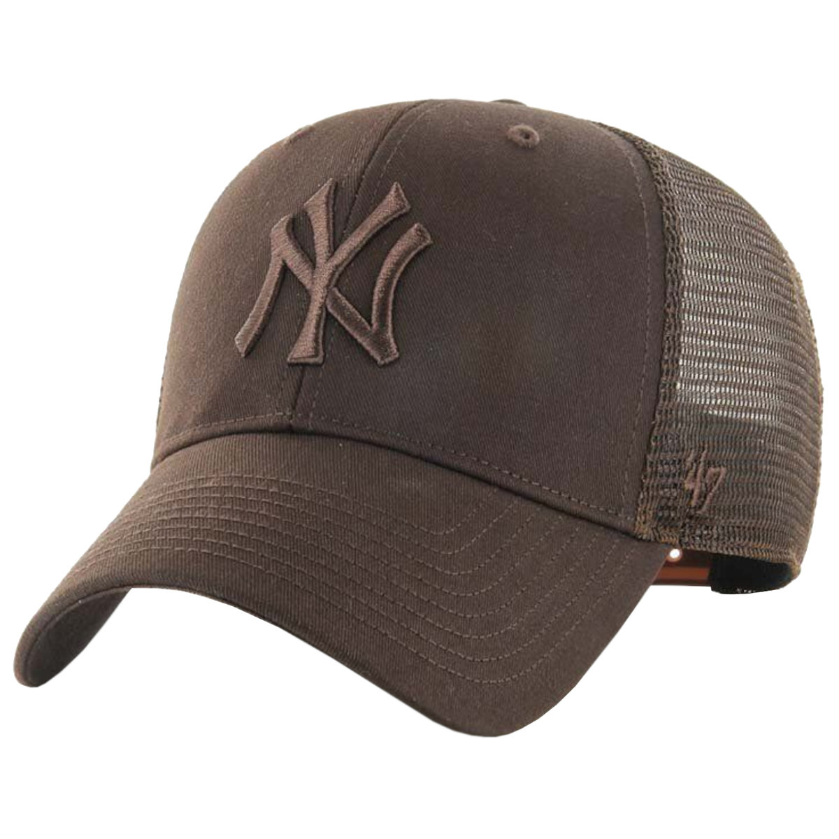 47 Brand MLB New York Yankees Branson Cap B-BRANS17CTP-BW, Kobieta/Mężczyzna, Czapka z daszkiem, Brązowy