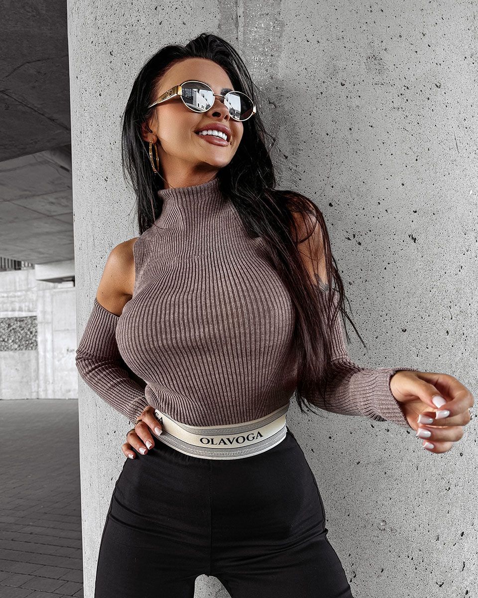 Top damski OLAVOGA FLIGHT 2024 kawa M - Fashionplace