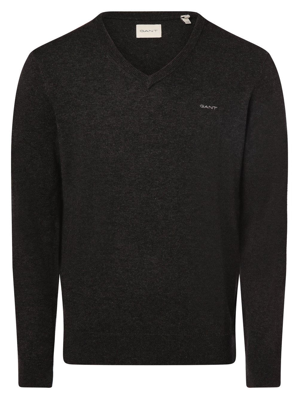 Gant Sweter męski Mężczyźni Wełna szary marmurkowy, M