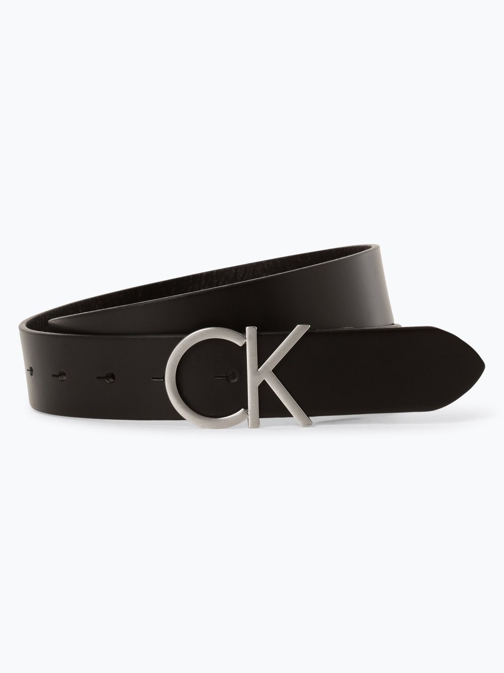 Calvin Klein Damski pasek skórzany Kobiety skóra czarny jednolity, 90