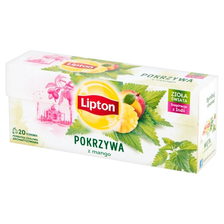 Herbatka ziołowa aromatyzowana Lipton Pokrzywa z mango 20x1,3g