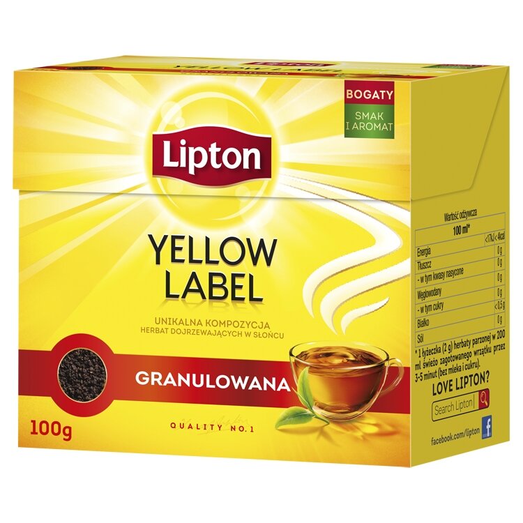Herbata czarna granulowana Lipton Yellow Label 100g