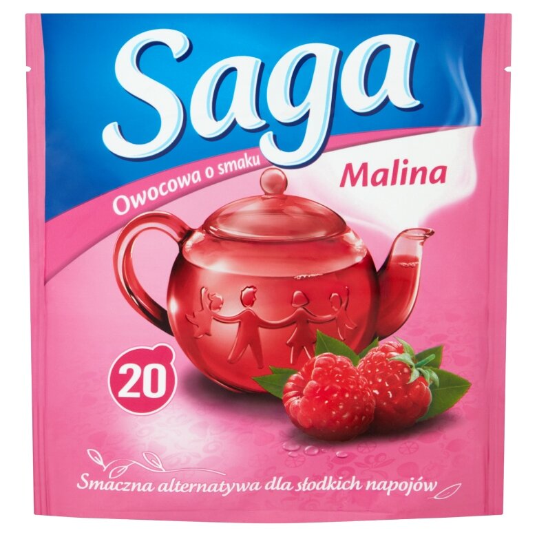 Herbatka owocowa Saga Malina 20x1,7g