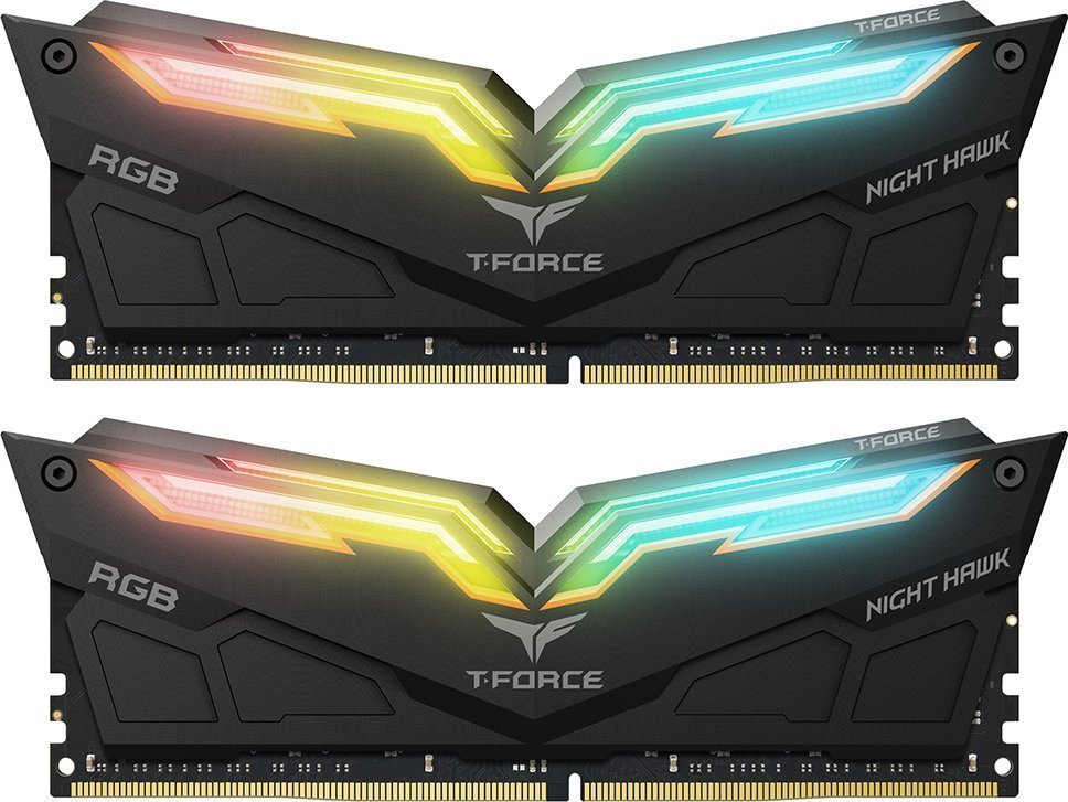 Pamięć TeamGroup T-Force Night Hawk RGB Gen2, DDR4, 32 GB, 3200MHz, CL16 TF14D432G3200HC16CDC01