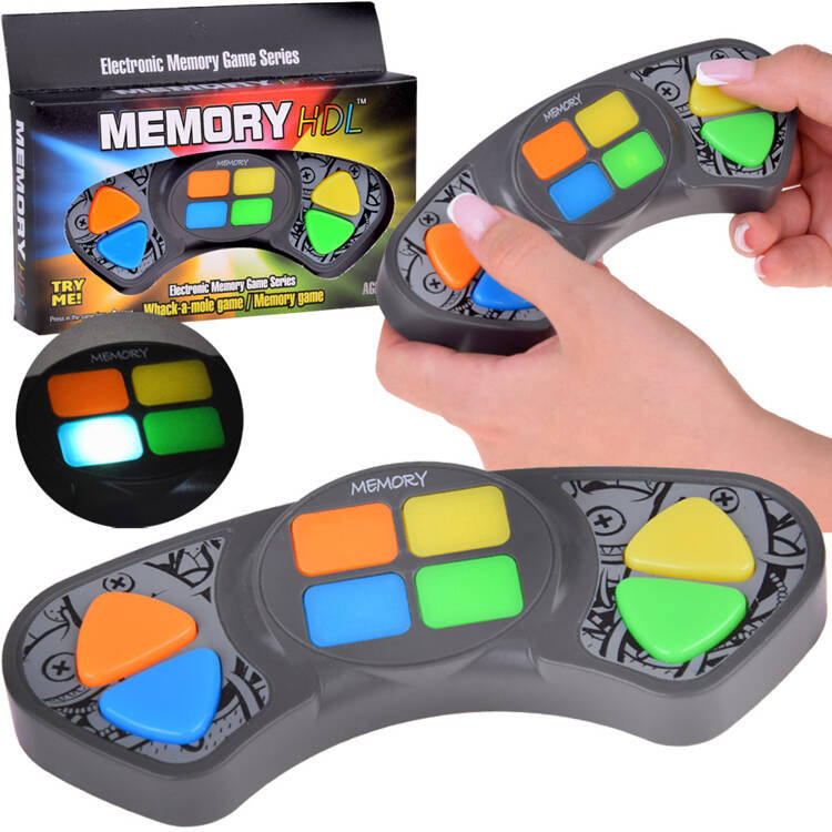 ELEKTRONICZNA GRA MEMORY KOLOROWE PRZYCISKI