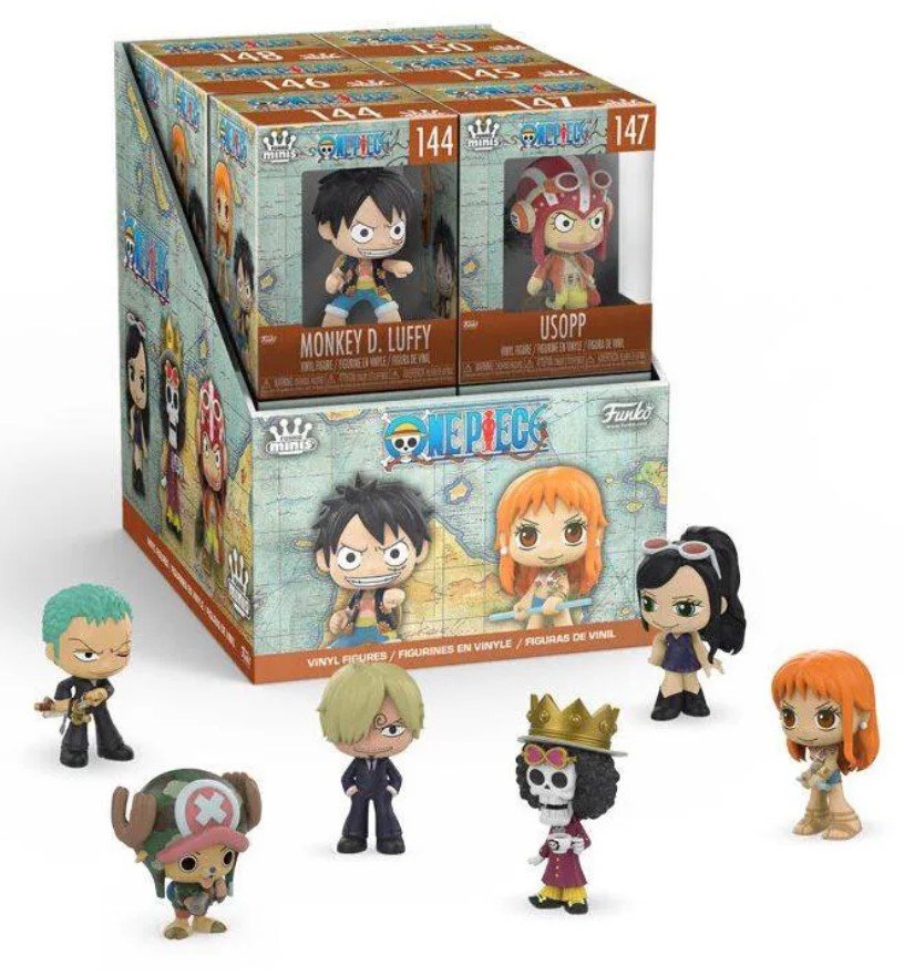 one piece mystery minis figurka funko pop! w ciemno chopper luffy zor
