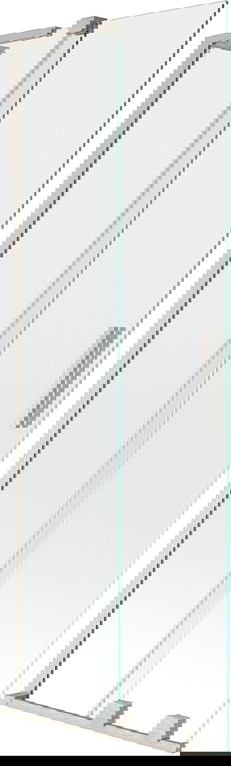 Mexen Velar L parawan nawannowy 2-skrzydłowy rozsuwany 70 x 150 cm, transparent, nikiel szczotkowany - 896-070-003-01-97