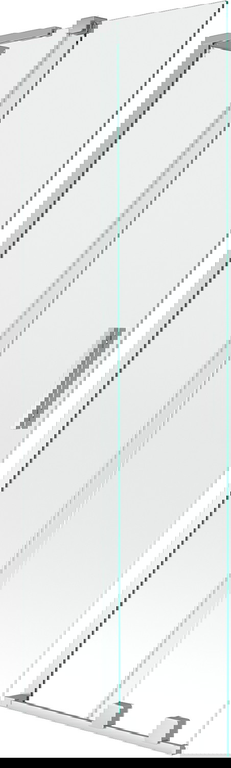 Mexen Velar L parawan nawannowy 2-skrzydłowy rozsuwany 75 x 150 cm, transparent, chrom - 896-075-003-01-01