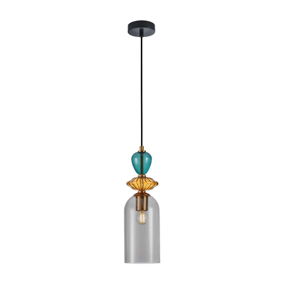 Lampa wisząca do pokoju dziecka PND-30263-1C-BRO-SG z serii BUSCO 