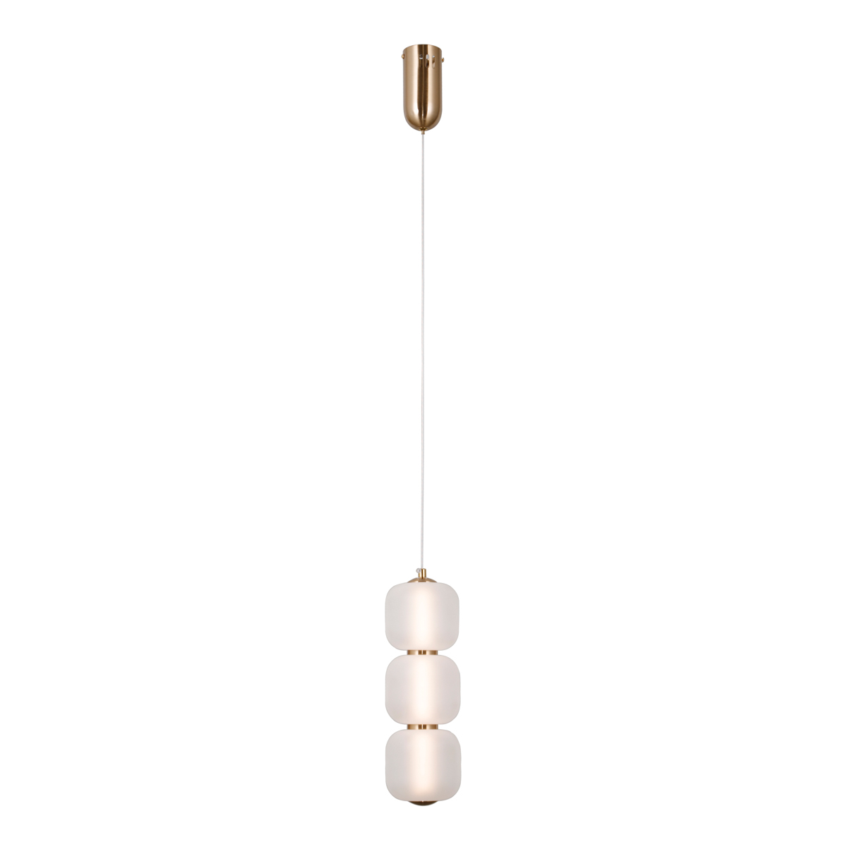 Niebanalna lampa wisząca, ledowa PND-34362-3V-HBR-OPAL z serii GANTI 
