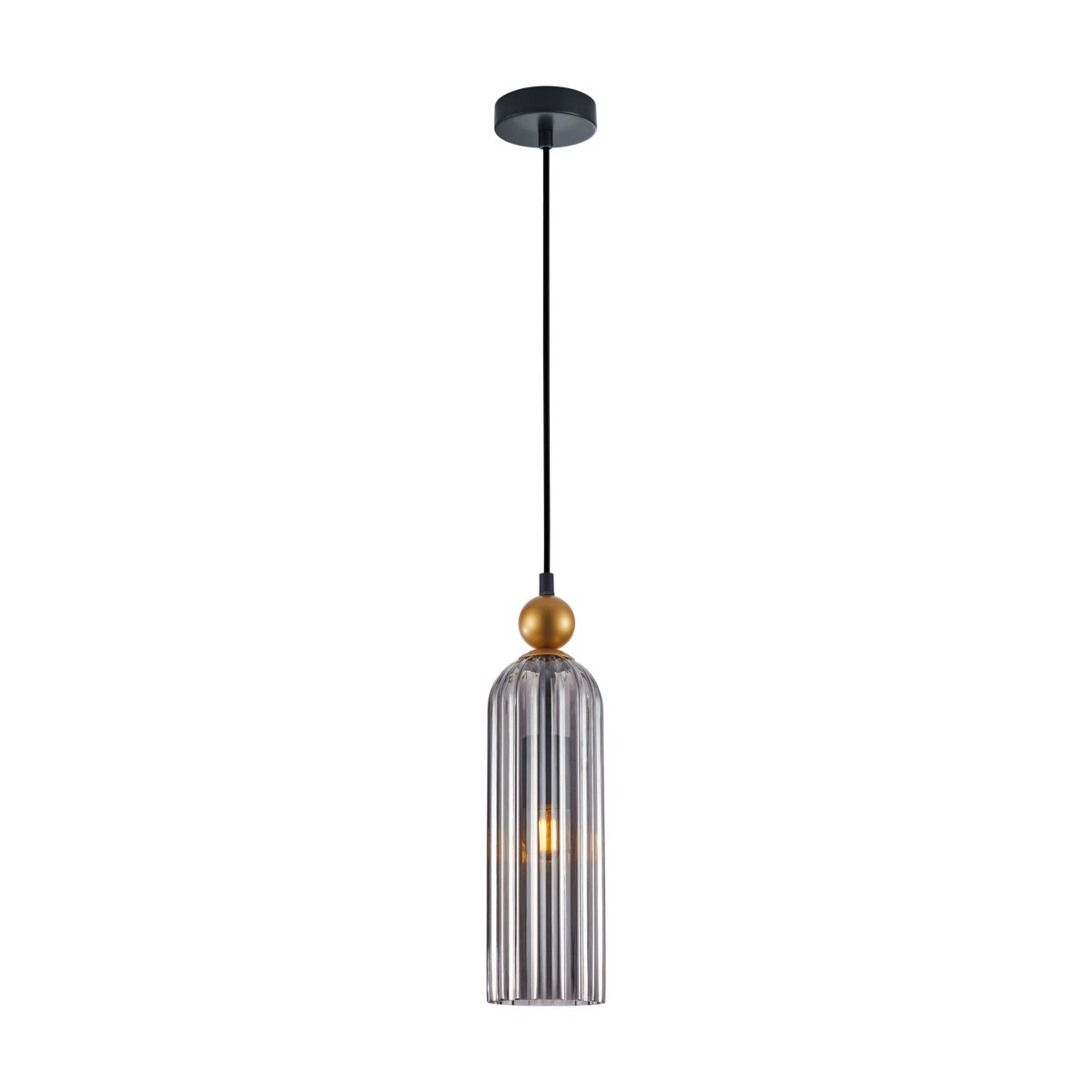Regulowana lampa wisząca, dymiona PND-28636-1L-GD-SG z serii LEVIE 