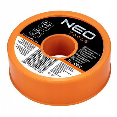 NEO Taśma uszczelniająca do rur Sealing tape 15m PTFE 02-032