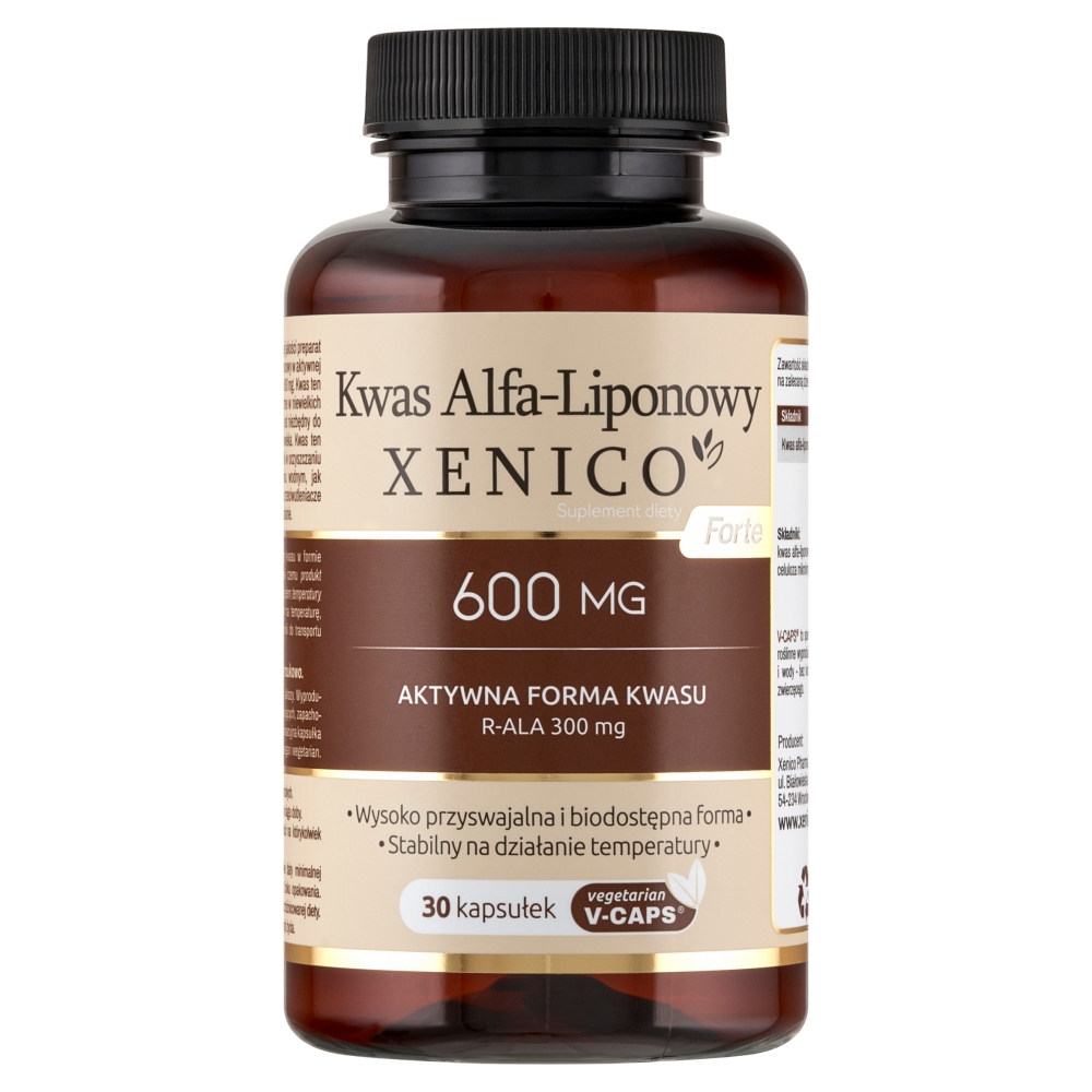 Xenico, Kwas Alfa-Liponowy forte, Suplement diety, 30 kaps.
