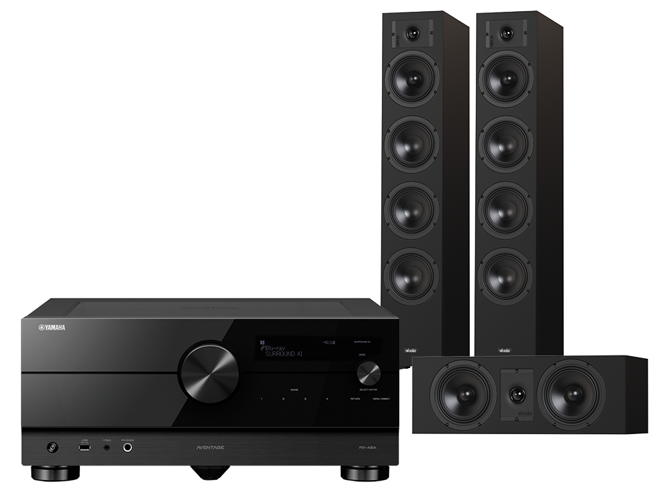 Yamaha RX-A8A (czarny) + Diva 6 + 7 (czarny)