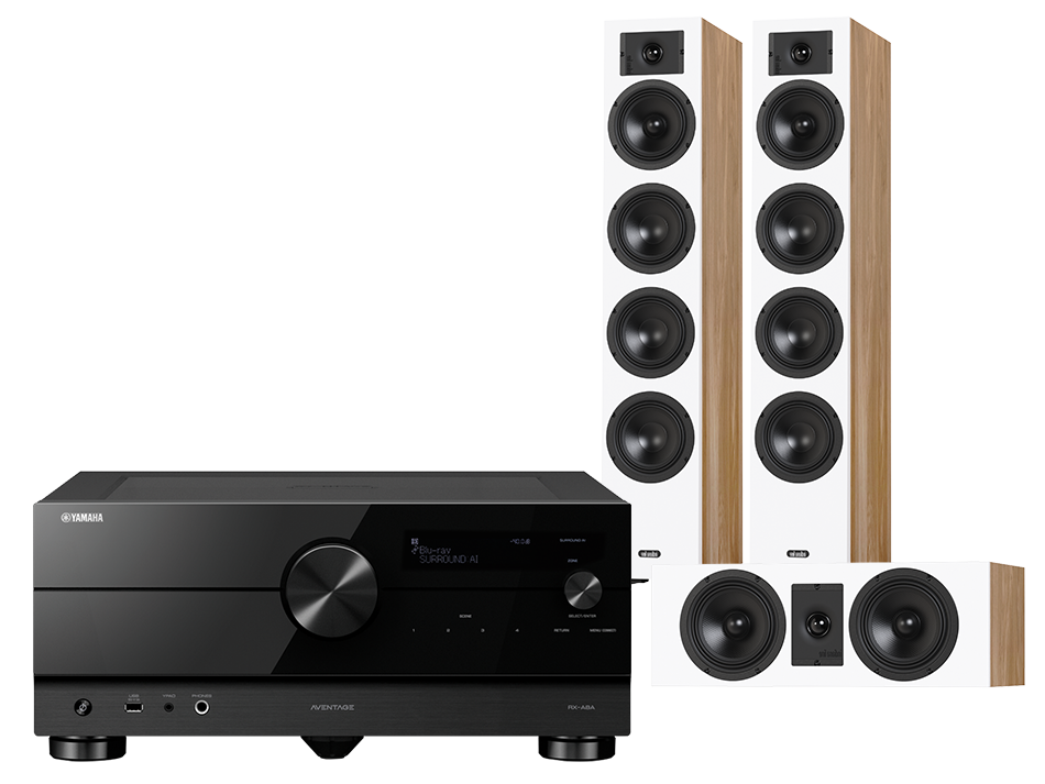 Yamaha RX-A8A (czarny) + Diva 6 + 7 (dąb)