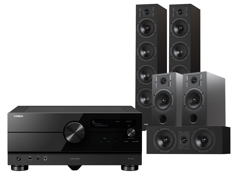 Yamaha RX-A8A (czarny) + Diva 6 + 3 + 7 (czarny)