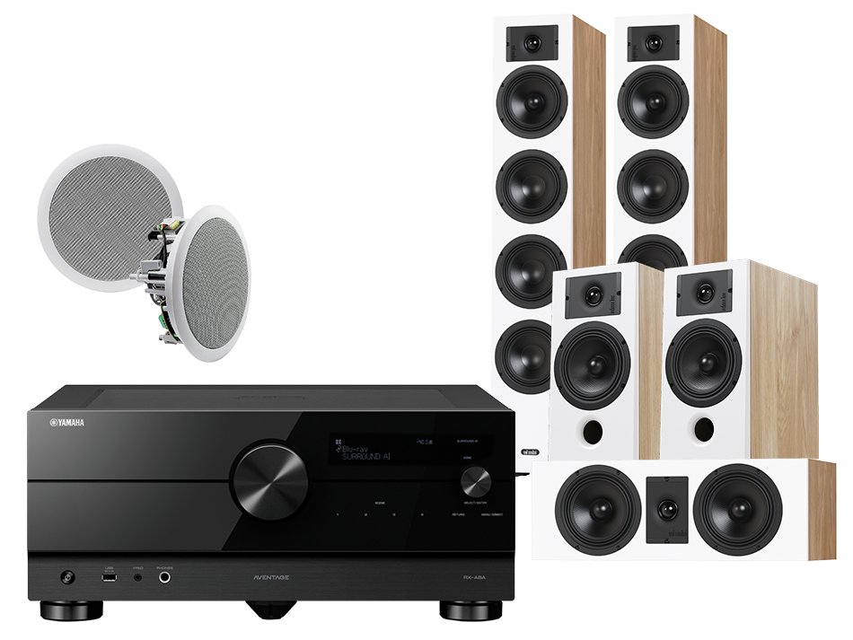 Yamaha RX-A8A (czarny) + Diva 6 + 3 + 7 (dąb) + RD 280