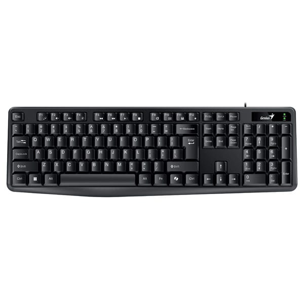 Genius KB-117 COPILOT, klawiatura CZ/SK, klasyczna, wodoodporny rodzaj przewodowa (USB), czarna, nie  31310016415