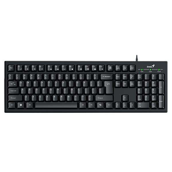 Genius Smart KB-100 COPILOT, klawiatura CZ/SK, klasyczna, przewodowa (USB), czarna  31300005423