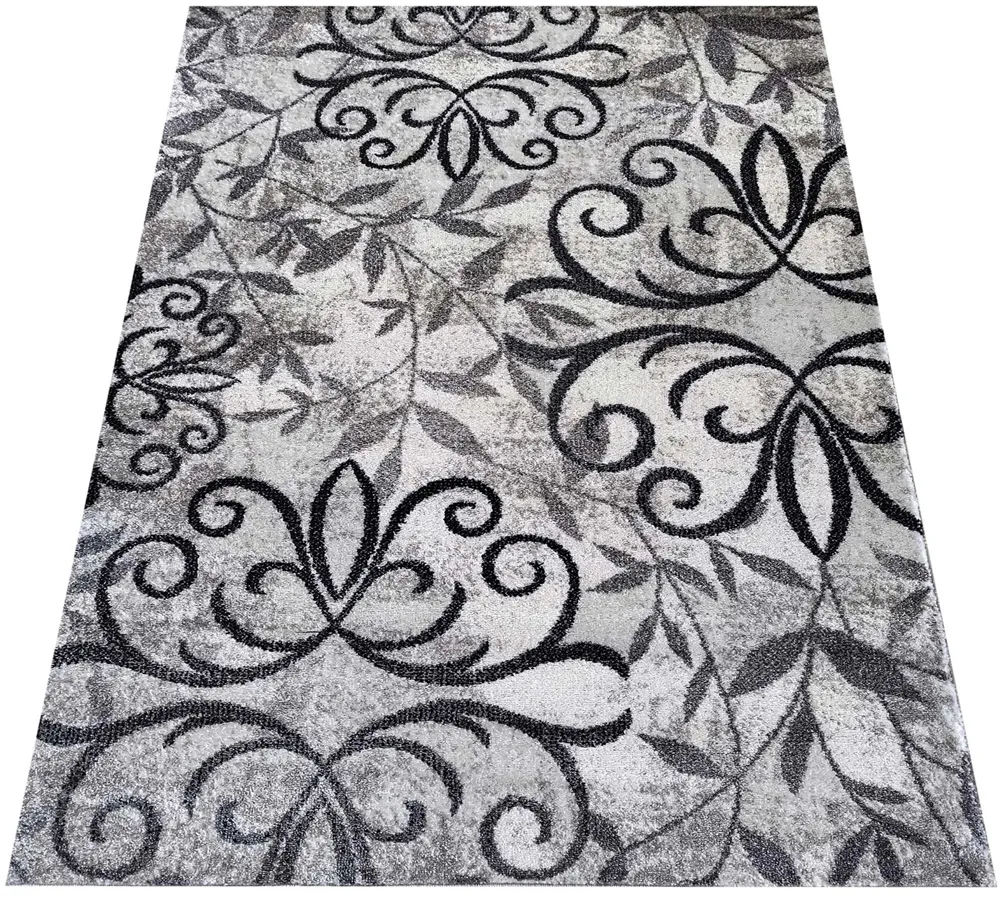 Prostokątny wzorzysty dywan w nowoczesnym stylu P8-H00