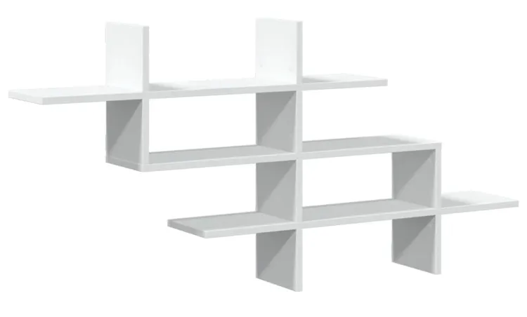 Biała Nowoczesna Półka Wisząca 9 Kolorów E2-W15