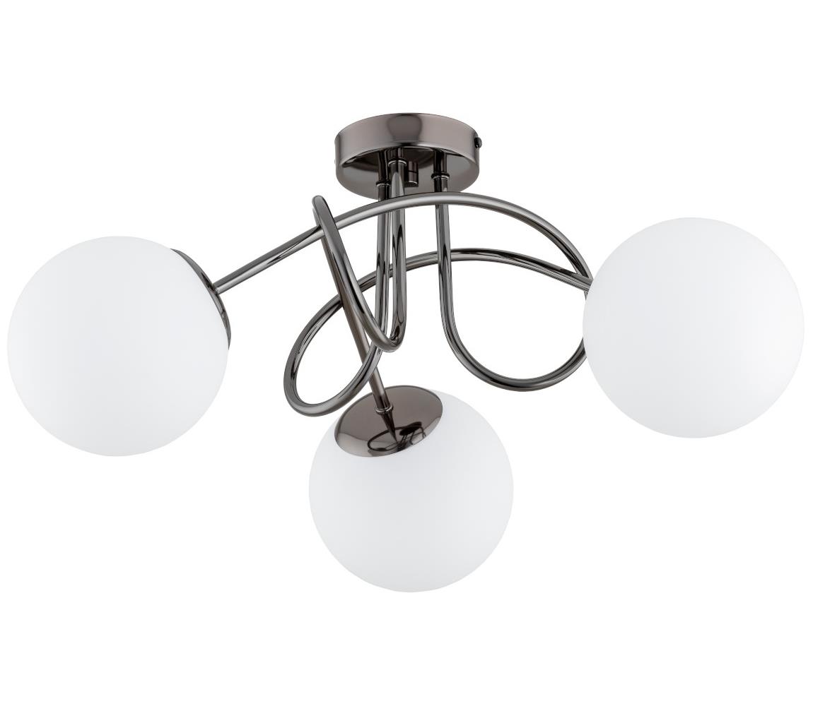Żyrandol natynkowy BANKO 3xE14/10W/230V czarny chrom