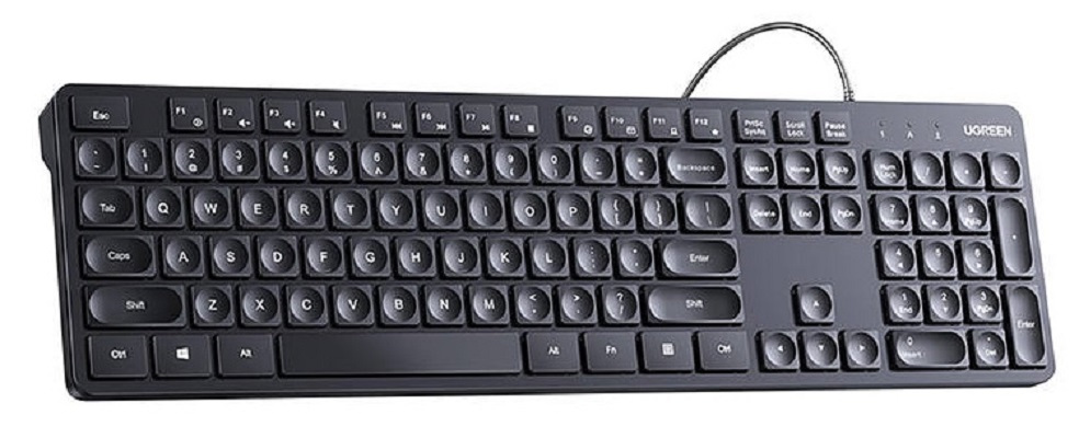 Klawiatura Ugreen KU004 90875 przewodowa 1.5 m do Windows / MacOS - czarna