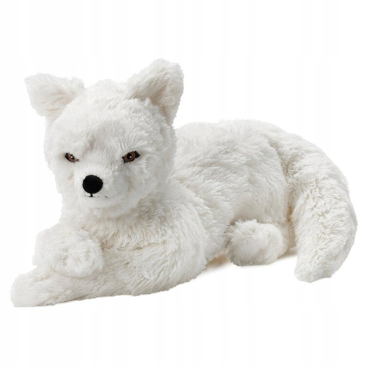 IKEA SKOGSDUVA maskotka pluszak BIAŁY LIS POLARNY 60cm