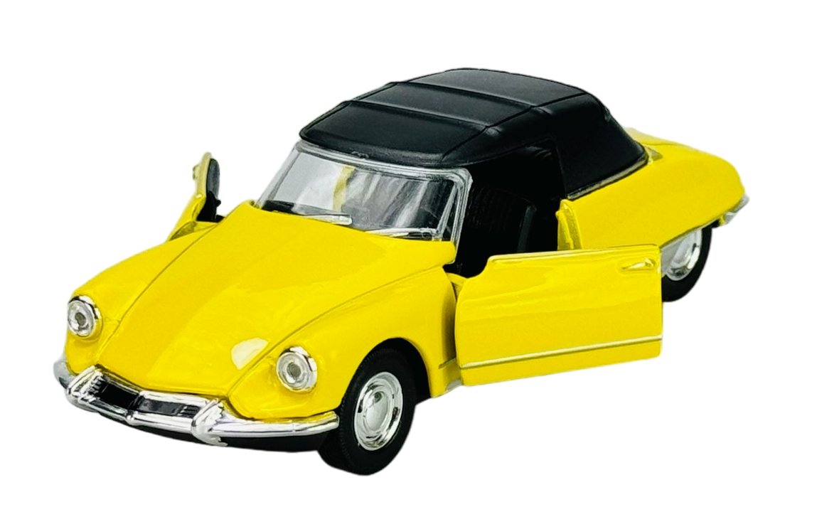 WELLY OLD TIMER CITROEN DS 19 CABRIOLET ŻÓŁTY Z DACHEM 1:34 42398
