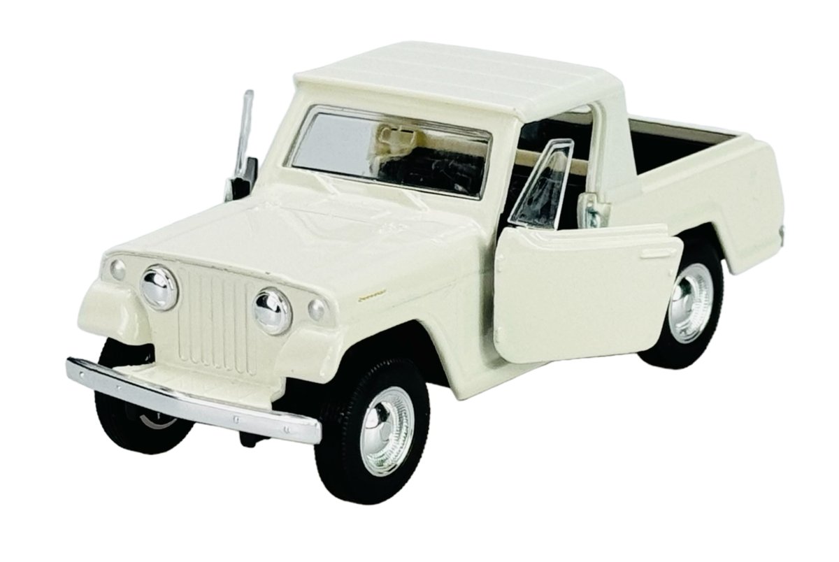 WELLY OLD TIMER 1967 JEEP JEEPSTER COMMANDO PICKUP BIAŁY 1:34 43826