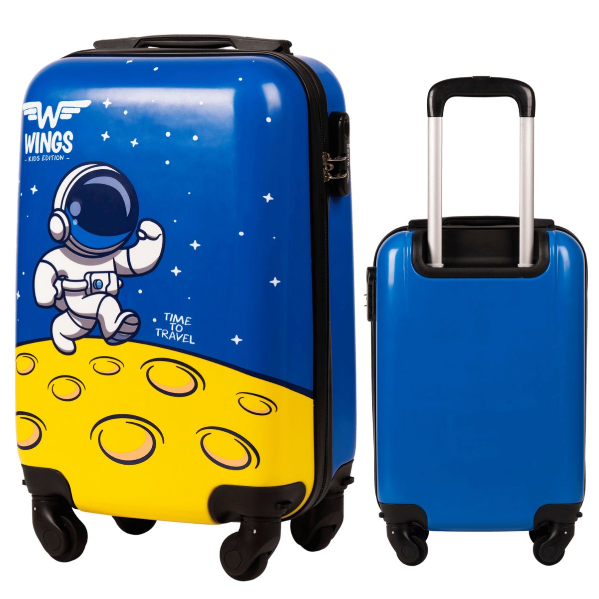 WALIZKA KIDS KABINOWA TWARDA WINGS BLUE ASTRONAUT XS 18