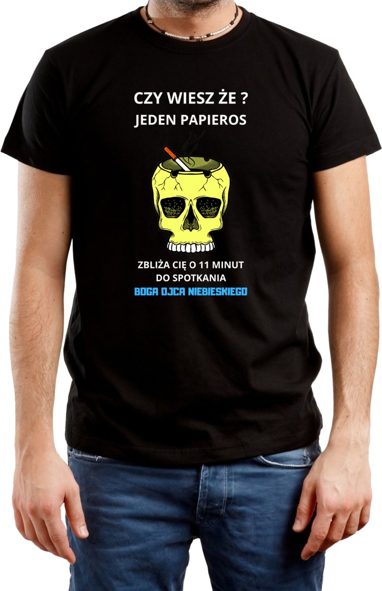 Koszulka na Prezent Rzucanie Palenia Bawełniane na co dzień R-XXL A711