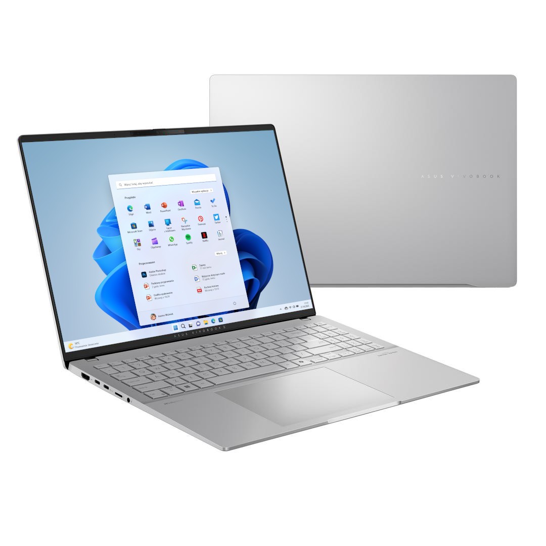 ASUS Vivobook S 16 OLED M5606WA-MX050W - Ryzen AI 9 HX 365 | 16'' | 3,2k | 120Hz | 32GB | 1GB | Win11 | Srebrny | AI 90NB14B3-M004P0