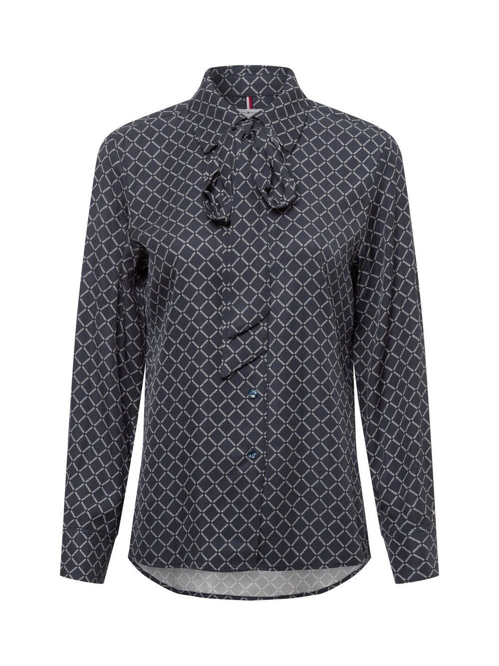 Tommy Hilfiger Bluzka damska Kobiety wiskoza szary wzorzysty, 34