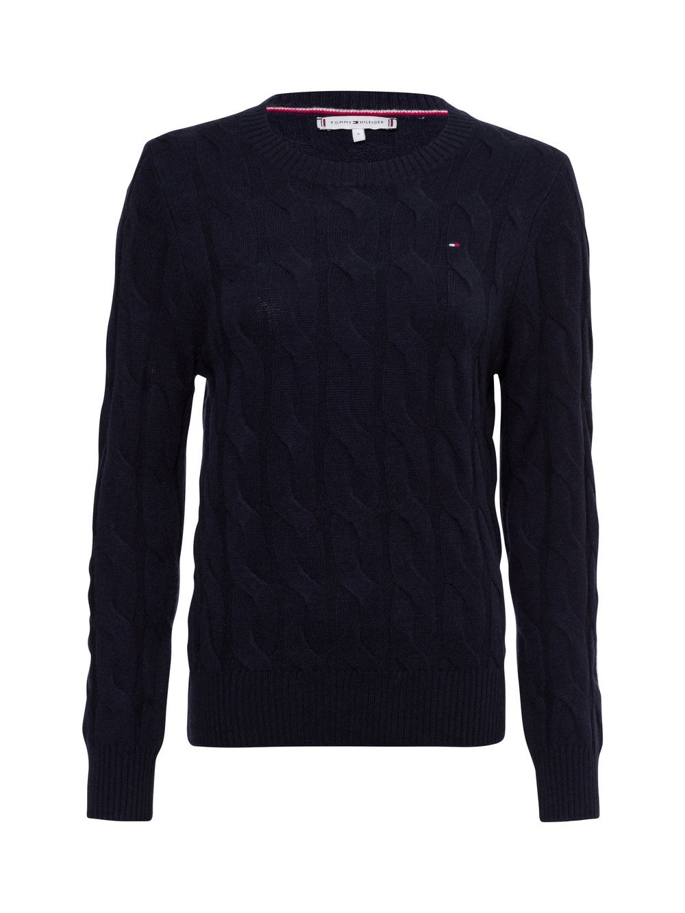 Tommy Hilfiger Sweter damski Kobiety Wełna niebieski wzorzysty, S