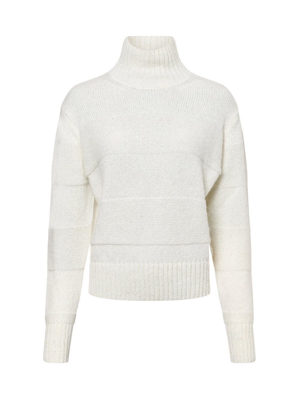 JOOP! Sweter damski z dzianiny z zawartością alpaki Kobiety beżowy marmurkowy, 34