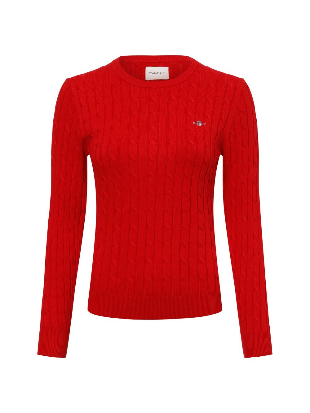 Gant Sweter damski Kobiety Bawełna czerwony jednolity, S